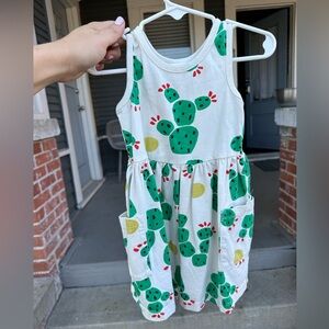 Hanna Andersson Prickly Pear Cactus dress. Size 3T. VGUC.